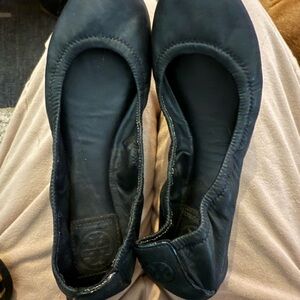 Tory Burch Black Flats